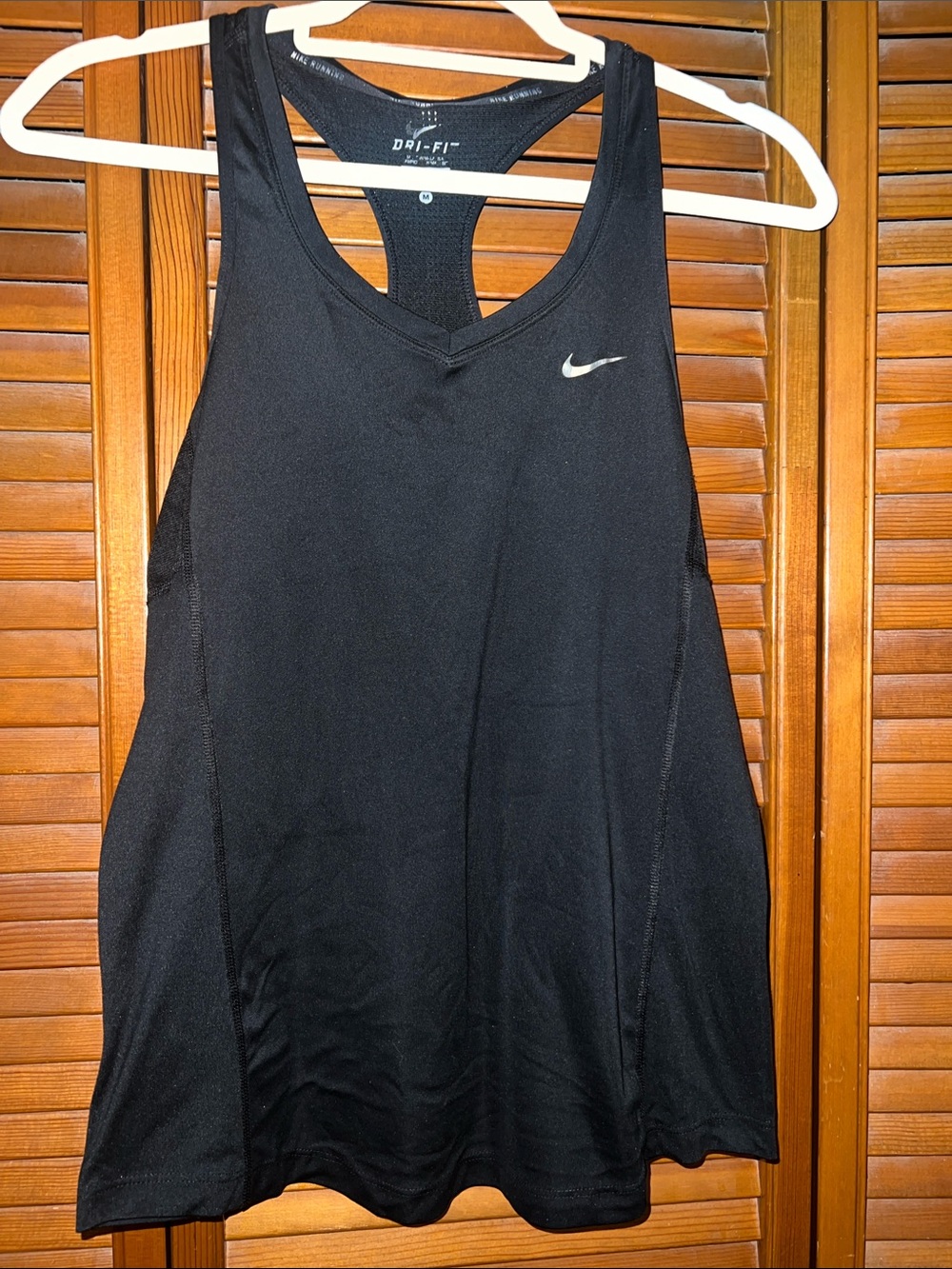 Nike Women’s Black Dri-FIT V-Neck Racerback Tank